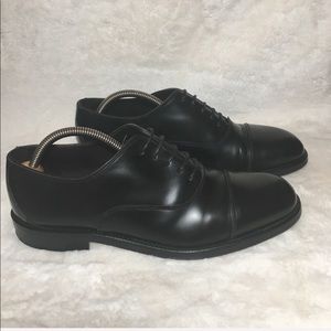 Vero Cuoio Men’s Black Leather Oxford Size 10